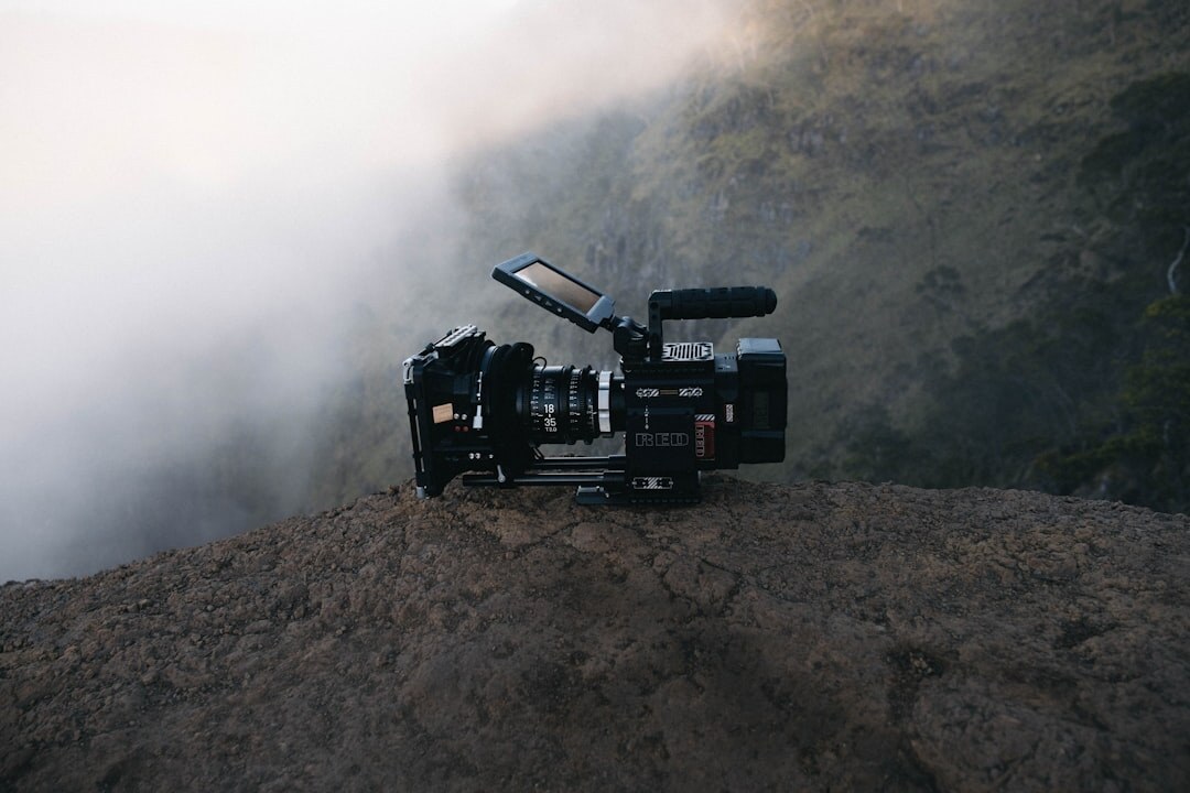 movie camera on set