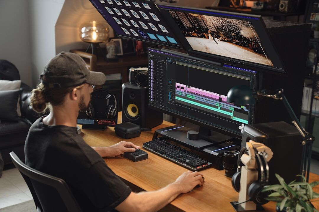 video editing software interface